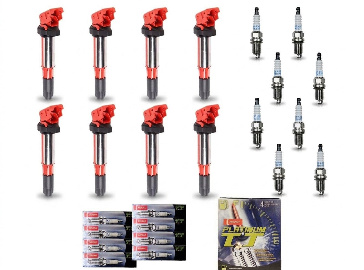 Ignition Coil + Spark Plugs for BMW 6 Series (2004-2005) 4.4L
