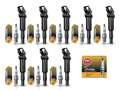 Ignition Coil + Spark Plugs for BMW 7 Series (2002-2005) 4.4L