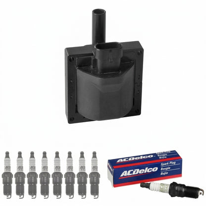 Ignition Coil + Spark Plugs for Chevrolet Astro Blazer (1996-2005) 4.3L