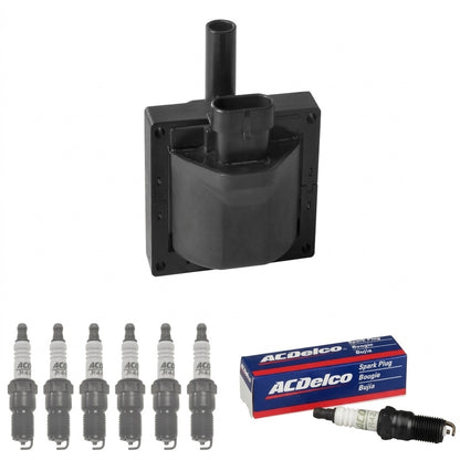 Ignition Coil + Spark Plugs for Chevrolet Express (1996-2000) 5.7L
