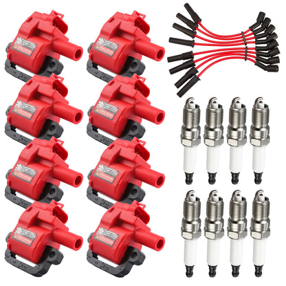 Ignition Coil & Spark Plugs for Chevrolet Express 3500 GMC Savana 3500 Van (2001-2002) 8.1L V8
