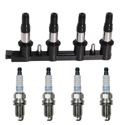 Ignition Coil + Spark Plugs for Chevrolet Sonic (2013-2017) 1.8L