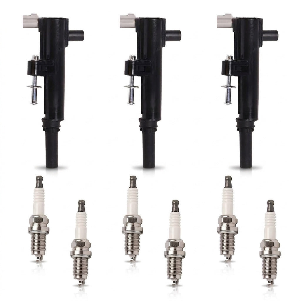Ignition Coil + Spark Plugs for Dodge Nitro (2009-2011) 3.7L