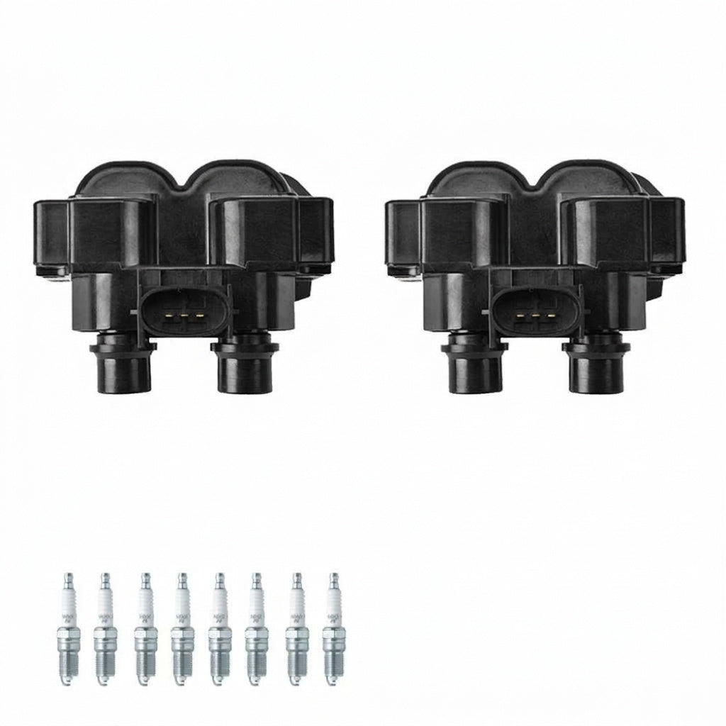 Ignition Coil + Spark Plugs for Ford Crown Victoria (1996-1997) 4.6L
