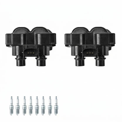 Ignition Coil + Spark Plugs for Ford Crown Victoria (1996-1997) 4.6L