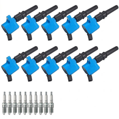 Ignition Coil + Spark Plugs for Ford E-350 E-450 (1997-2017) 6.8L