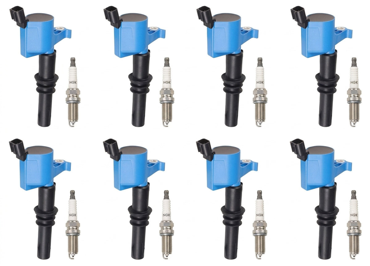 Ignition Coil + Spark Plugs for Ford F-250 (2005-2007) 5.4L