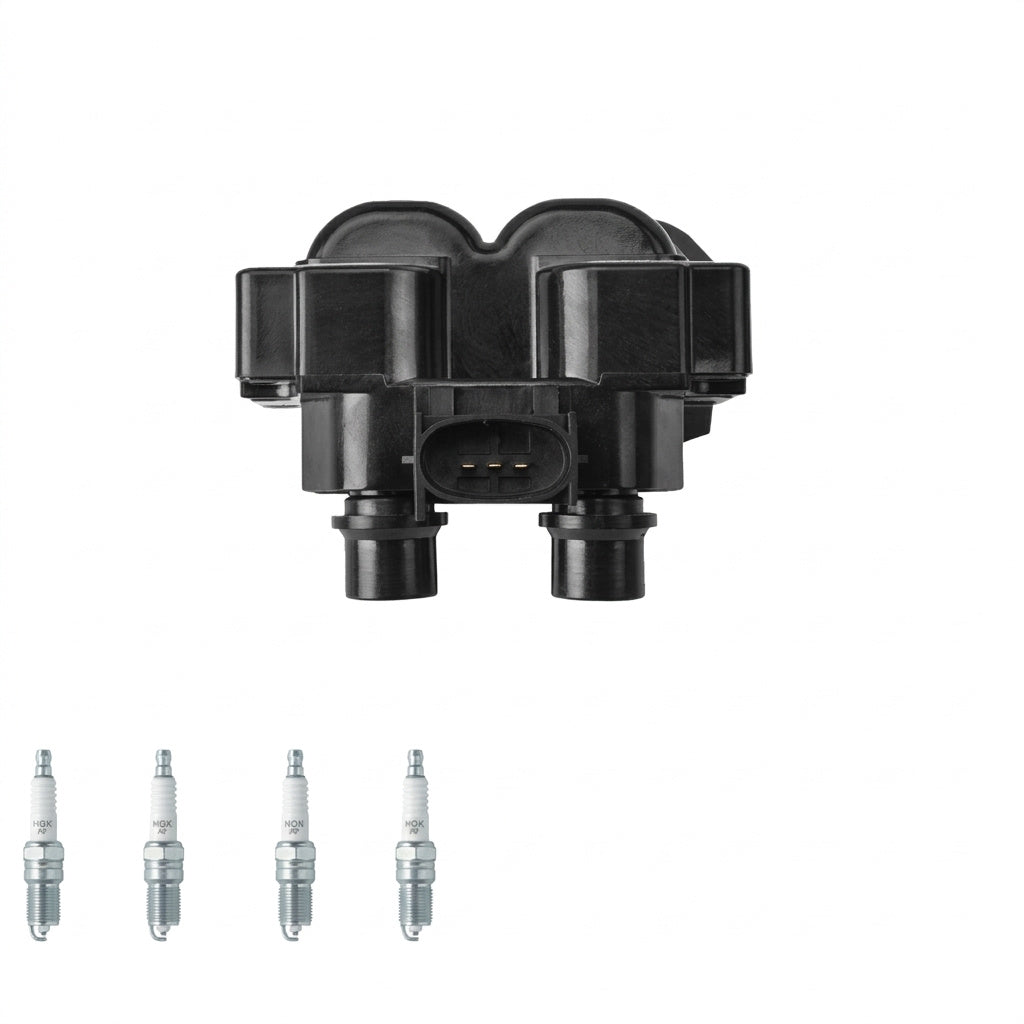 Ignition Coil + Spark Plugs for Ford Ranger (1992-2001) 2.5L