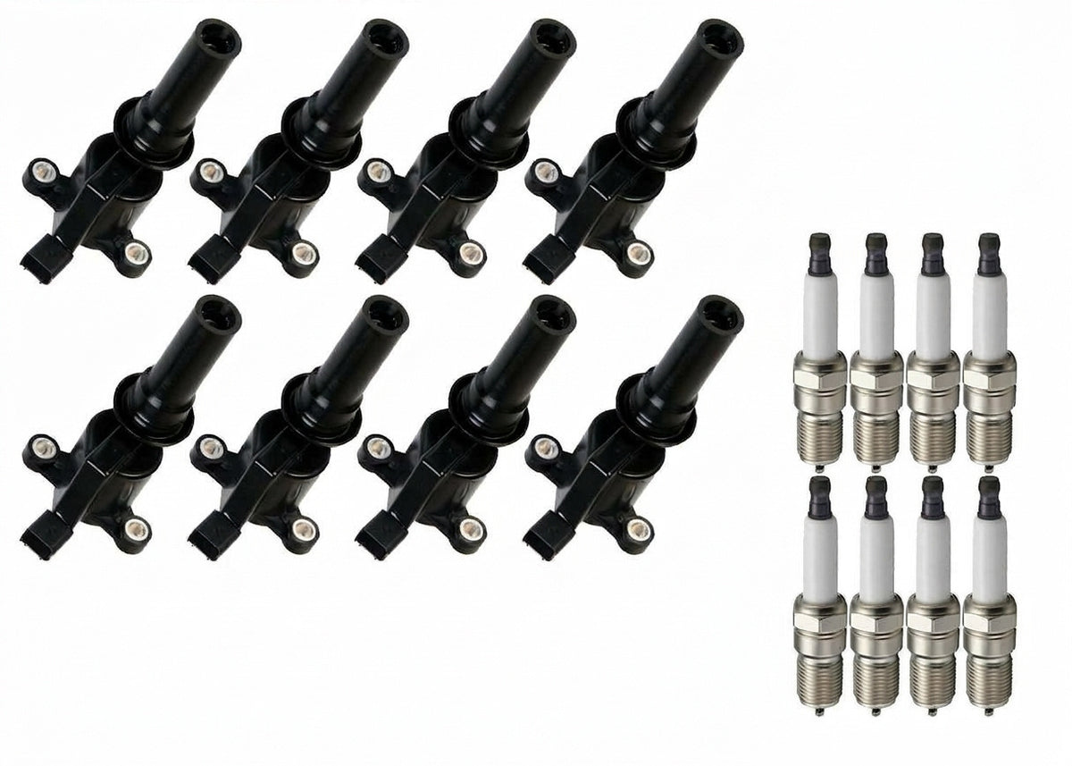 Ignition Coil + Spark Plugs for Ford Taurus (1996-1999) 3.4L