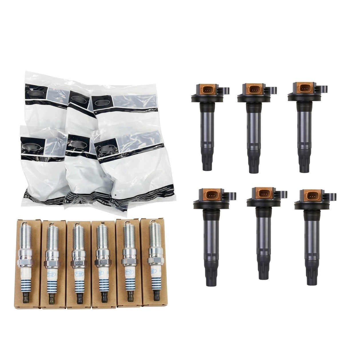 Ignition Coil + Spark Plugs for Ford Taurus SHO (2013-2016) 3.5L Turbo