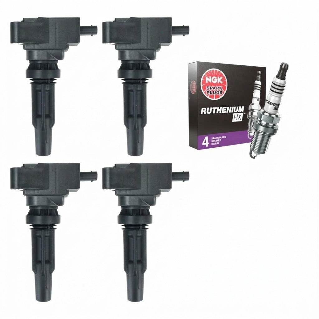 Ignition Coil + Spark Plugs for Ford Transit Connect (2019-2021) 2.0L