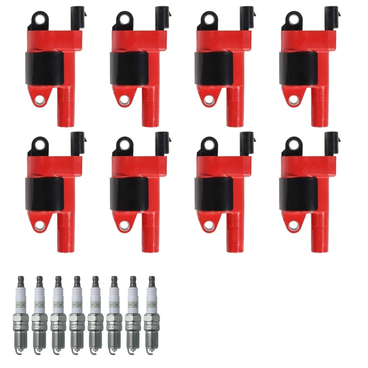 Ignition Coil + Spark Plugs for GMC Sierra (2017-2018) 6.0L