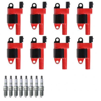 Ignition Coil + Spark Plugs for GMC Sierra (2017-2018) 6.0L