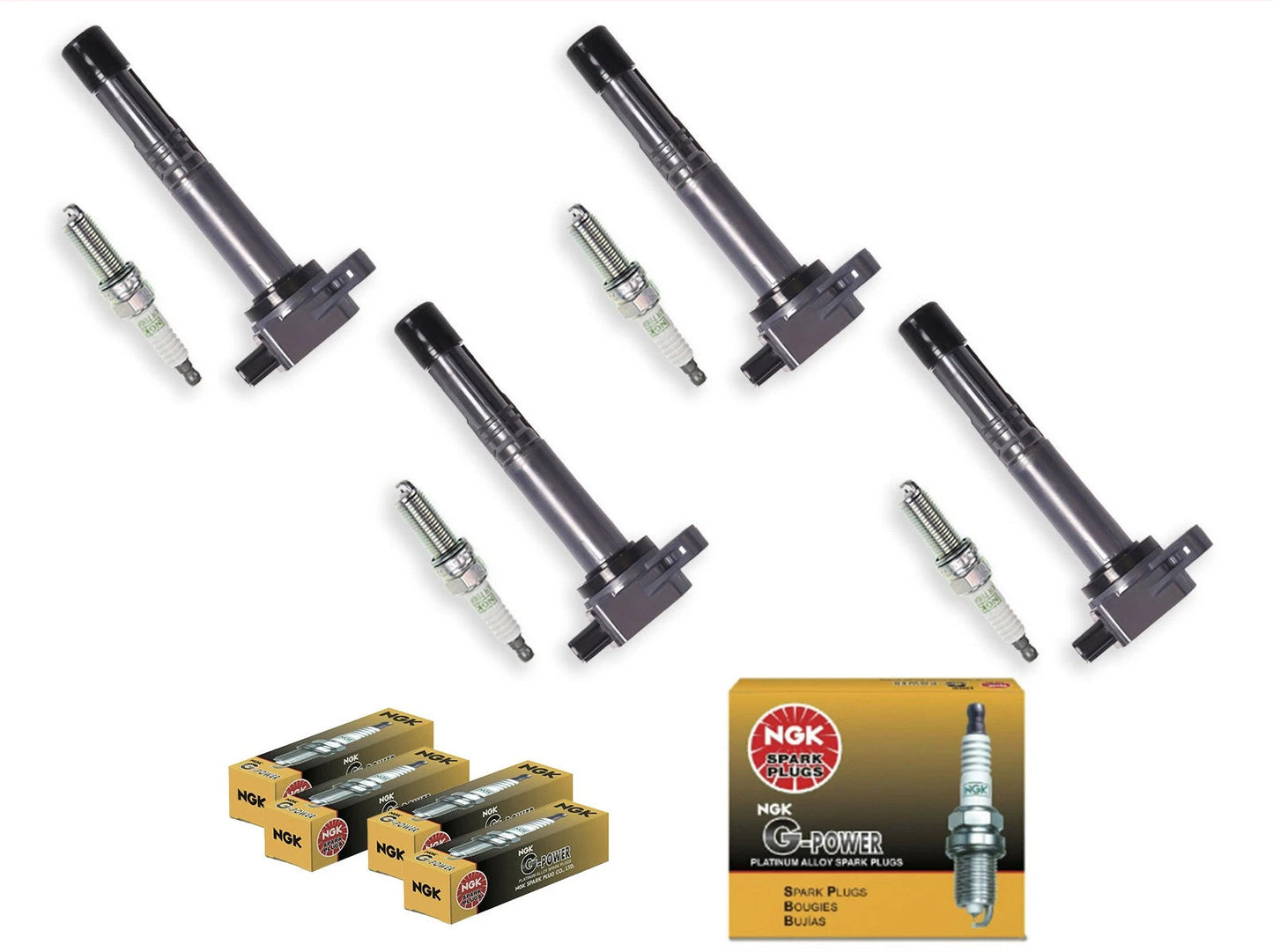 Ignition Coil & Spark Plugs for Honda CR-V (2010-2014) 2.4L I4