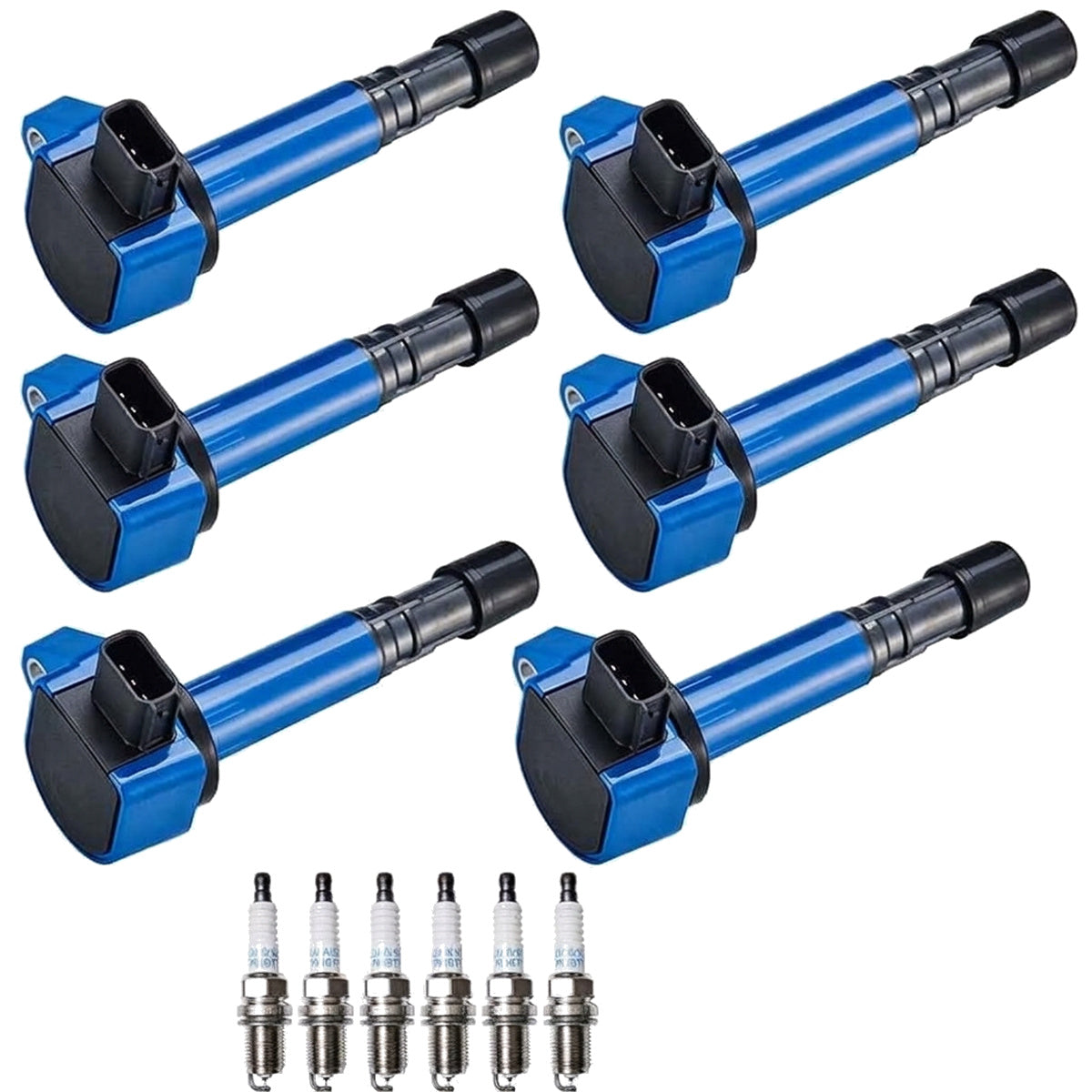 Ignition Coil + Spark Plugs for Honda Pilot (2003-2008) 3.5L