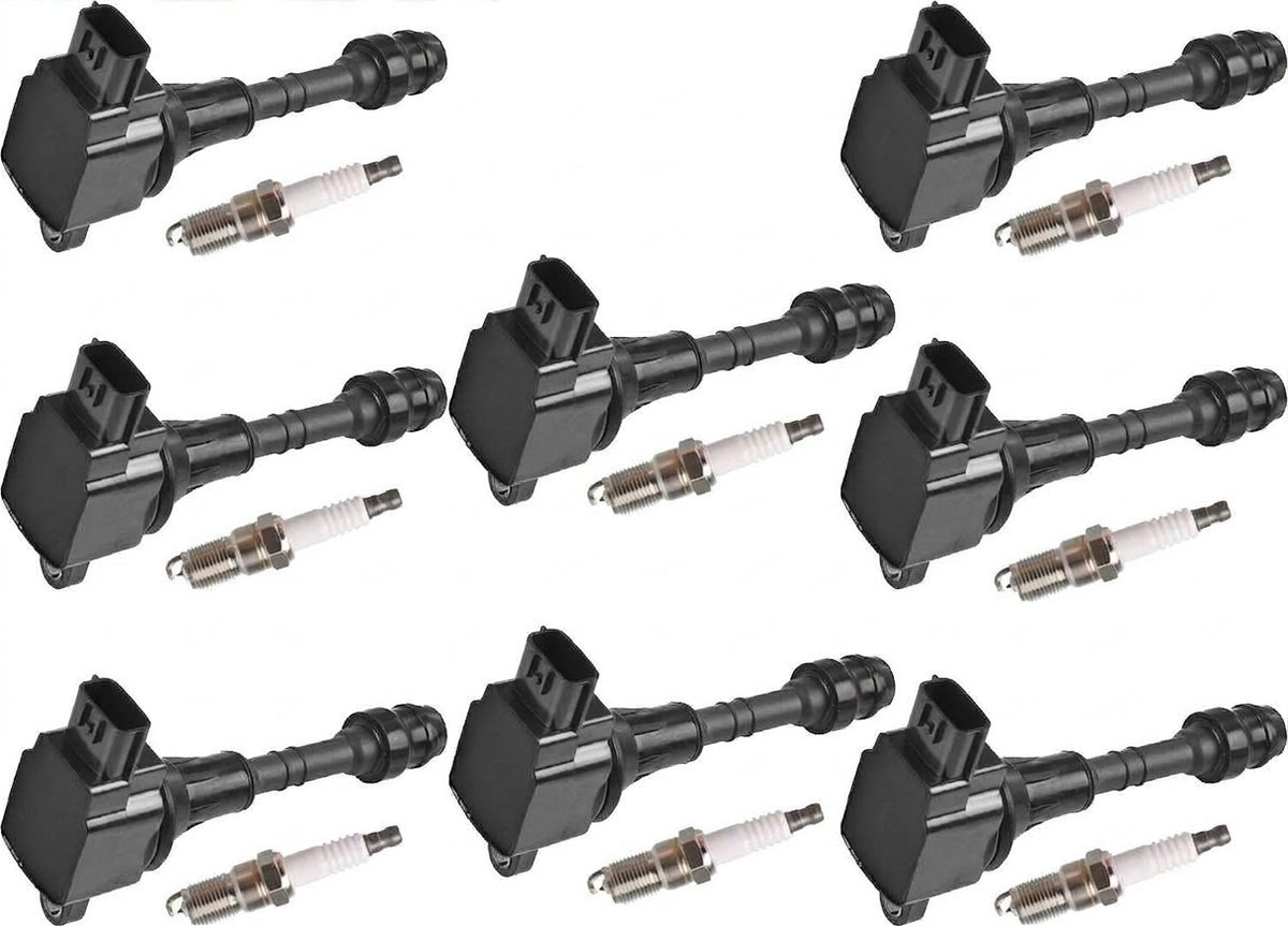 Ignition Coil + Spark Plugs for Infiniti FX45 (2003-2008) 4.5L
