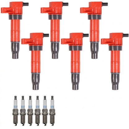Ignition Coil + Spark Plugs for Kia Borrego (2009-2010) 3.8L