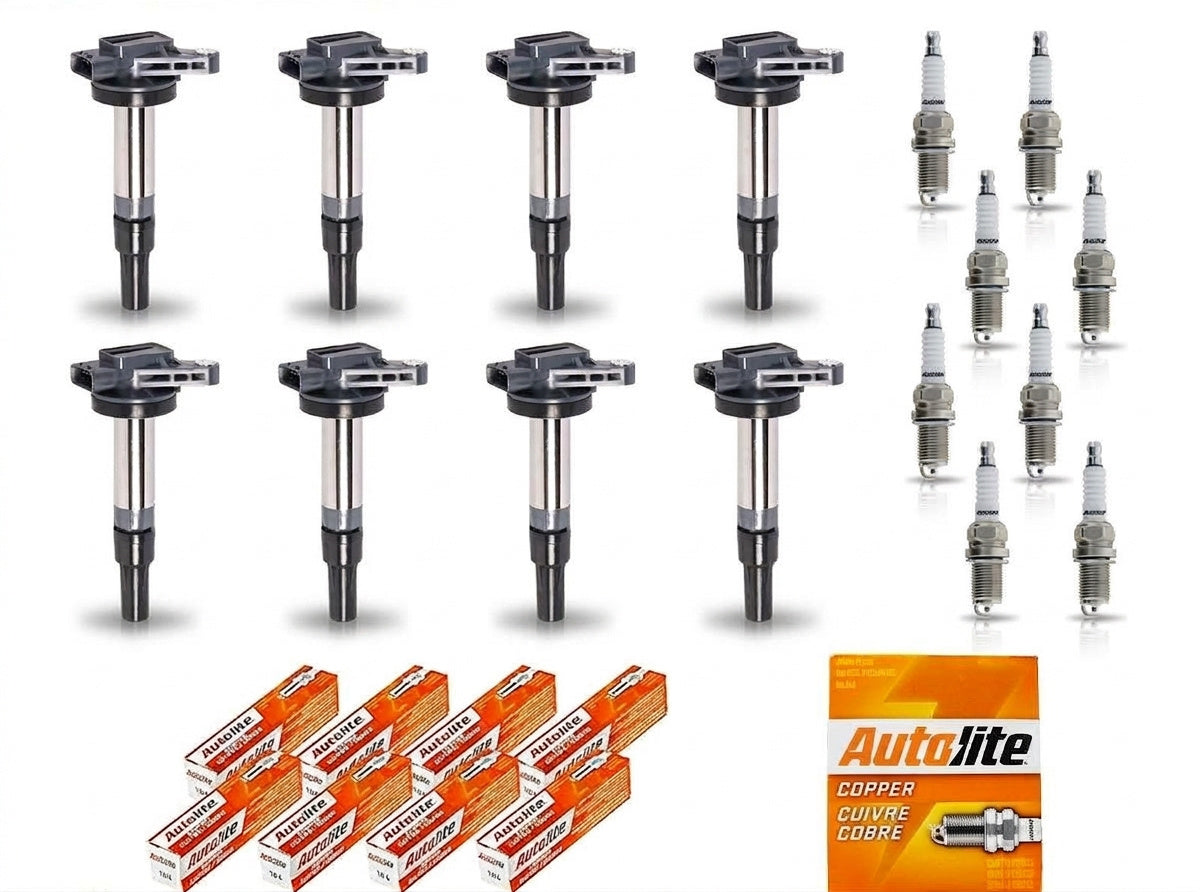 Ignition Coil + Spark Plugs for Land Rover LR3 (2006-2009) 4.4L