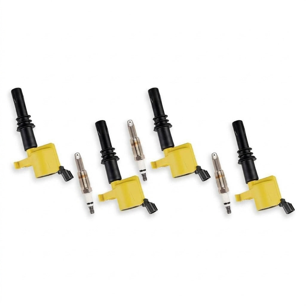 Ignition Coil + Spark Plugs for Lincoln Mark LT (2006-2008) 5.4L