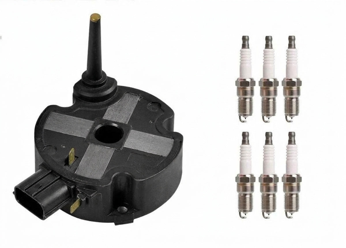 Ignition Coil + Spark Plugs for Mazda 626 MX-6 (1995-1997) 2.5L