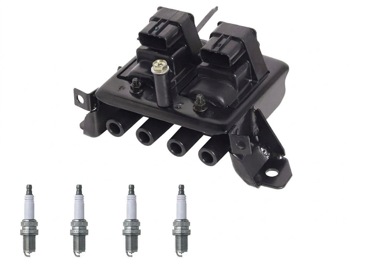 Ignition Coil + Spark Plugs for Mazda MX-5 Miata (1995-1997) 1.8L