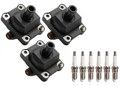 Ignition Coil + Spark Plugs for Mercedes Benz C-Class (1995-1996) 3.6L