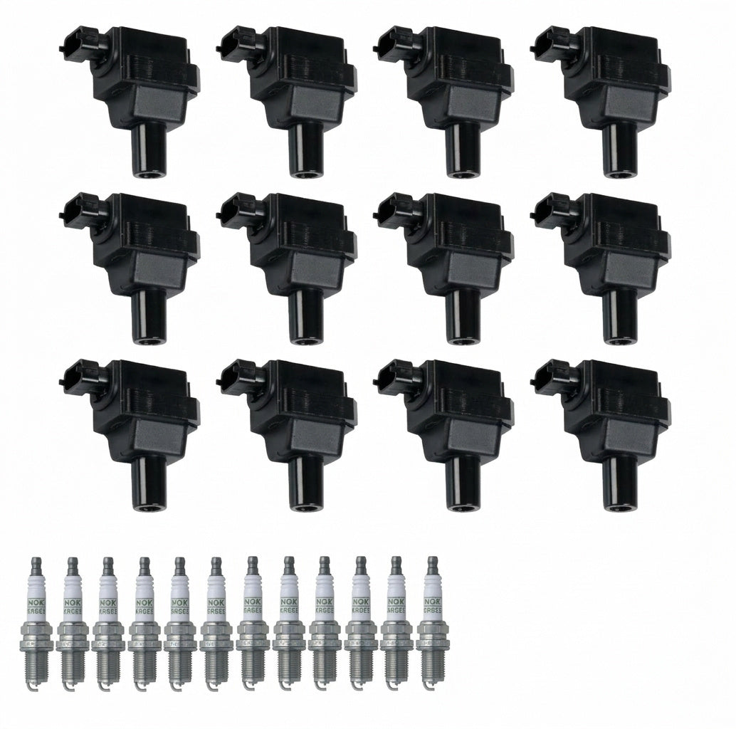 Ignition Coil + Spark Plugs for Mercedes Benz CL-Class (1998-1999) 6.0L