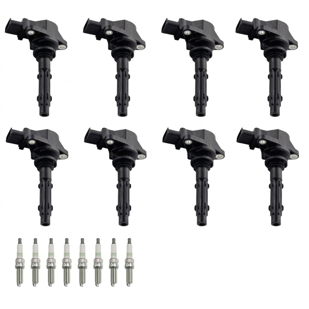 Ignition Coil + Spark Plugs for Mercedes Benz E-Class (2007-2011) 5.5L