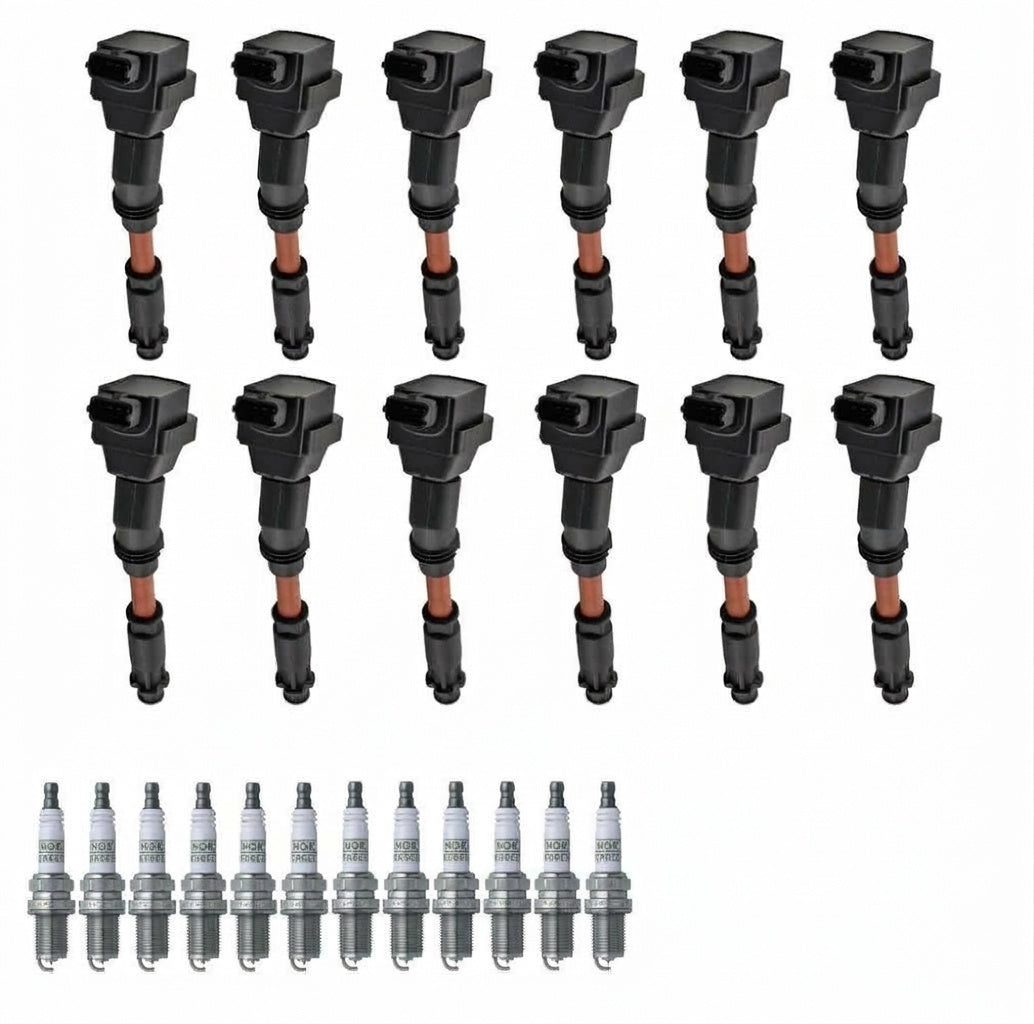 Ignition Coil + Spark Plugs for Mercedes Benz S-Class (1996-1999) 6.0L