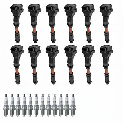 Ignition Coil + Spark Plugs for Mercedes Benz S-Class (1996-1999) 6.0L