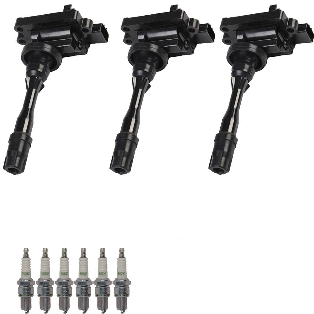Ignition Coil + Spark Plugs for Mitsubishi Montero (2003-2006) 3.8L