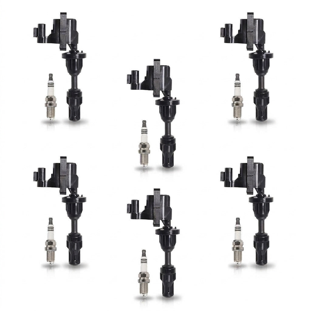 Ignition Coil + Spark Plugs for Nissan 300ZX (1990-1996) 3.0L