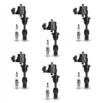 Ignition Coil + Spark Plugs for Nissan 300ZX (1990-1996) 3.0L