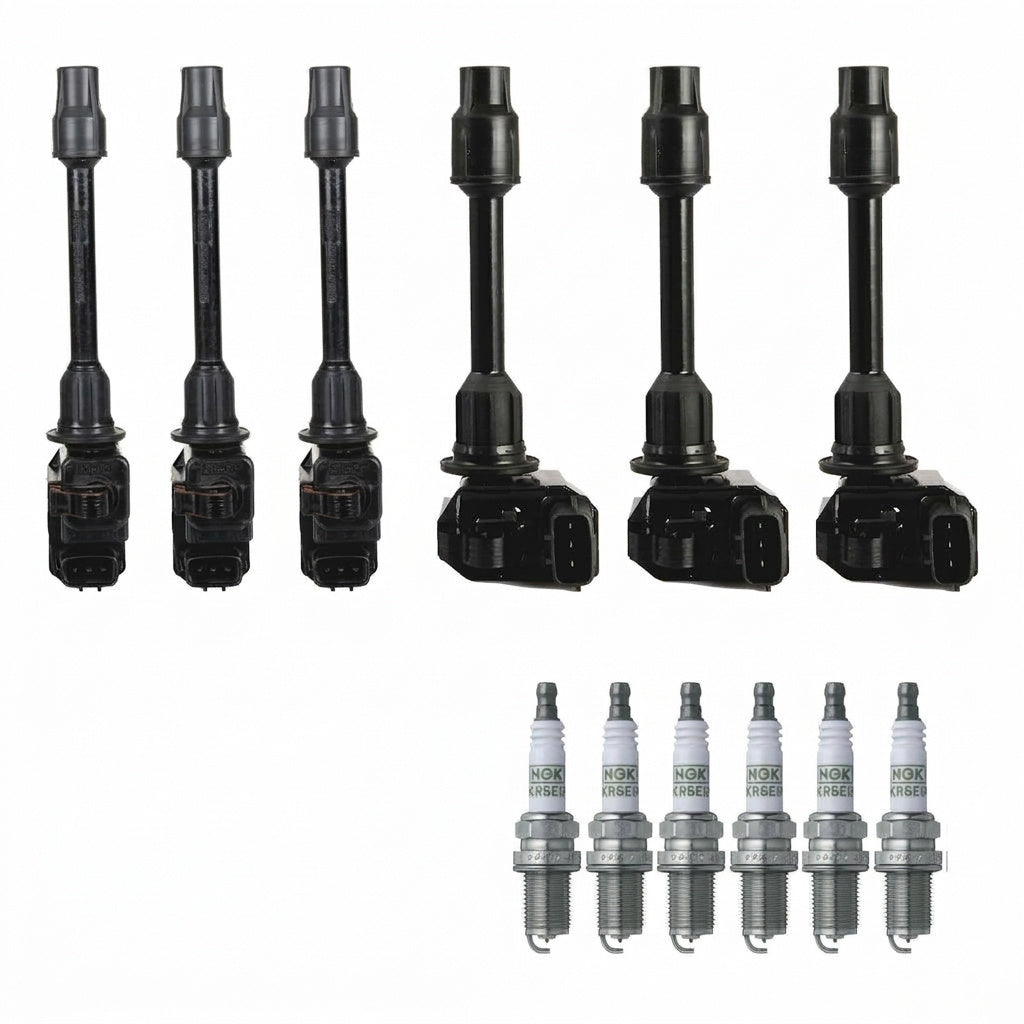 Ignition Coil + Spark Plugs for Nissan Maxima (1995-1999) 3.0L