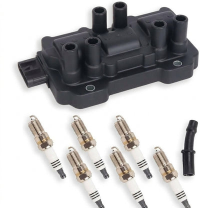 Ignition Coil + Spark Plugs for Saturn Relay (2006-2007) 3.9L