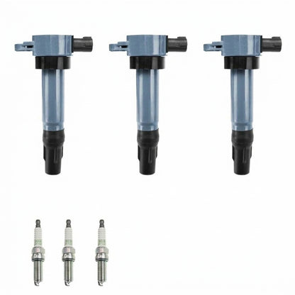 Ignition Coil + Spark Plugs for Smart Fortwo (2008-2015) 1.0L