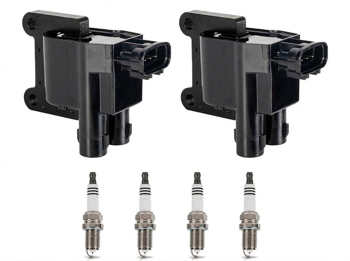 Ignition Coil + Spark Plugs for Toyota RAV4 (1998-2000) 2.0L