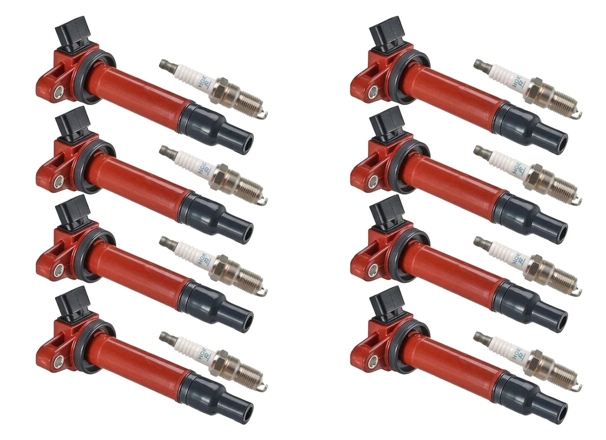 Ignition Coil + Spark Plugs for Toyota Sequoia (2001-2004) 4.7L