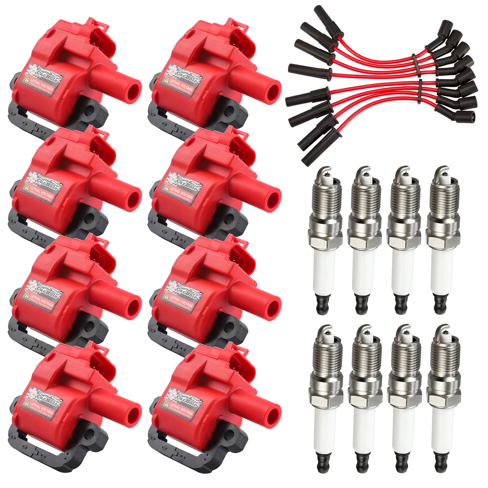Ignition Coil & Spark Plugs for Workhorse P32 W20 W22 (2001-2003) 8.1L V8