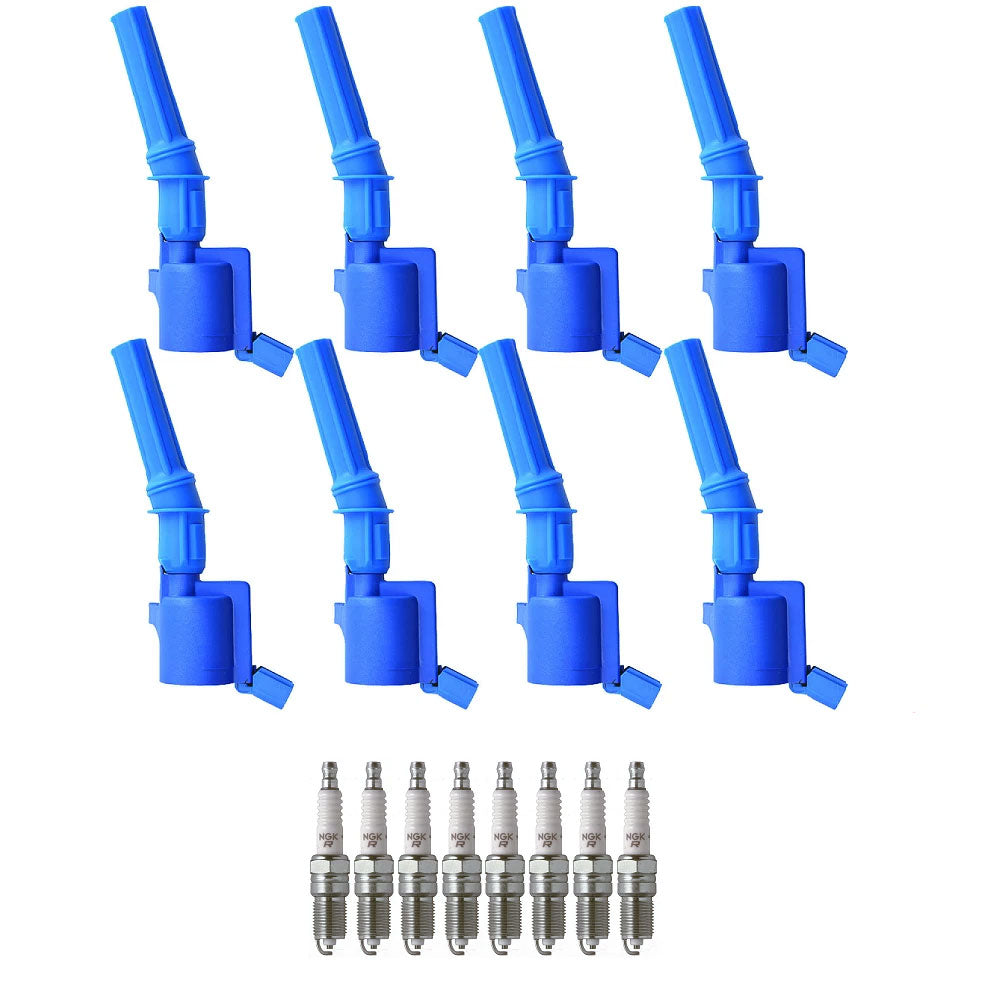 Ignition Coils & Spark Plugs for Ford F-150 F-250 F-350 Super Duty (1997-2004) 5.4L