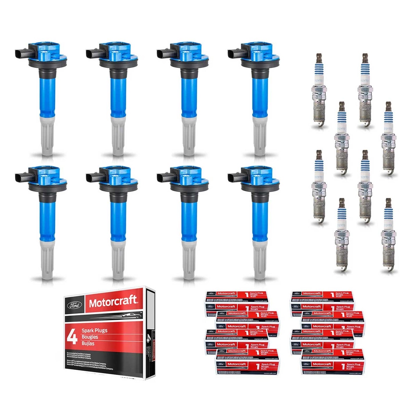 Ignition Coils & Spark Plugs for Ford Mustang (2011-2015) 5.0L V8