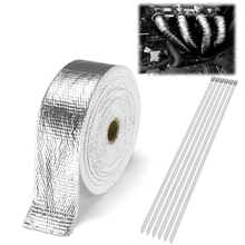 50 FT Silver Exhaust Thermal Wrap Manifold Headers Heat Tape