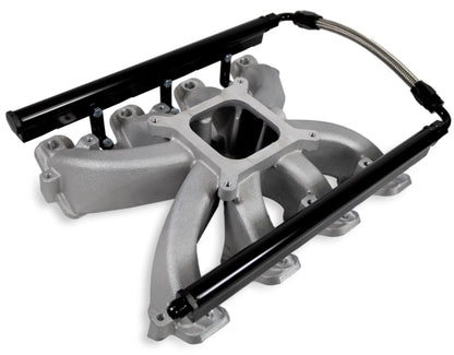 Intake Manifold for Pontiac Firebird (1998-2002) Cathedral Port Black w/Fuel Rail EFI
