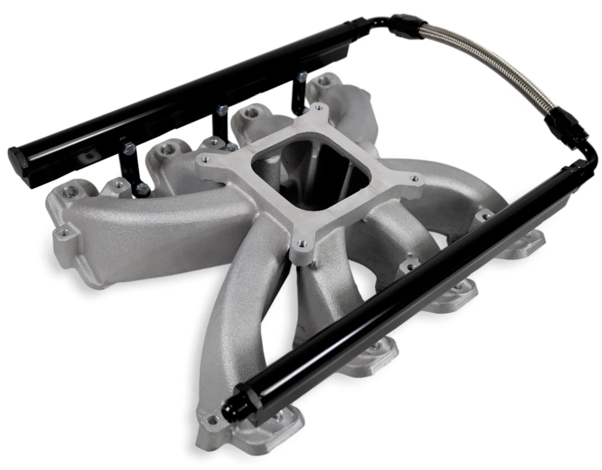 Gto Intake Intake Manifold for Pontiac GTO (2005-2006) Cathedral Port Black w/Fue