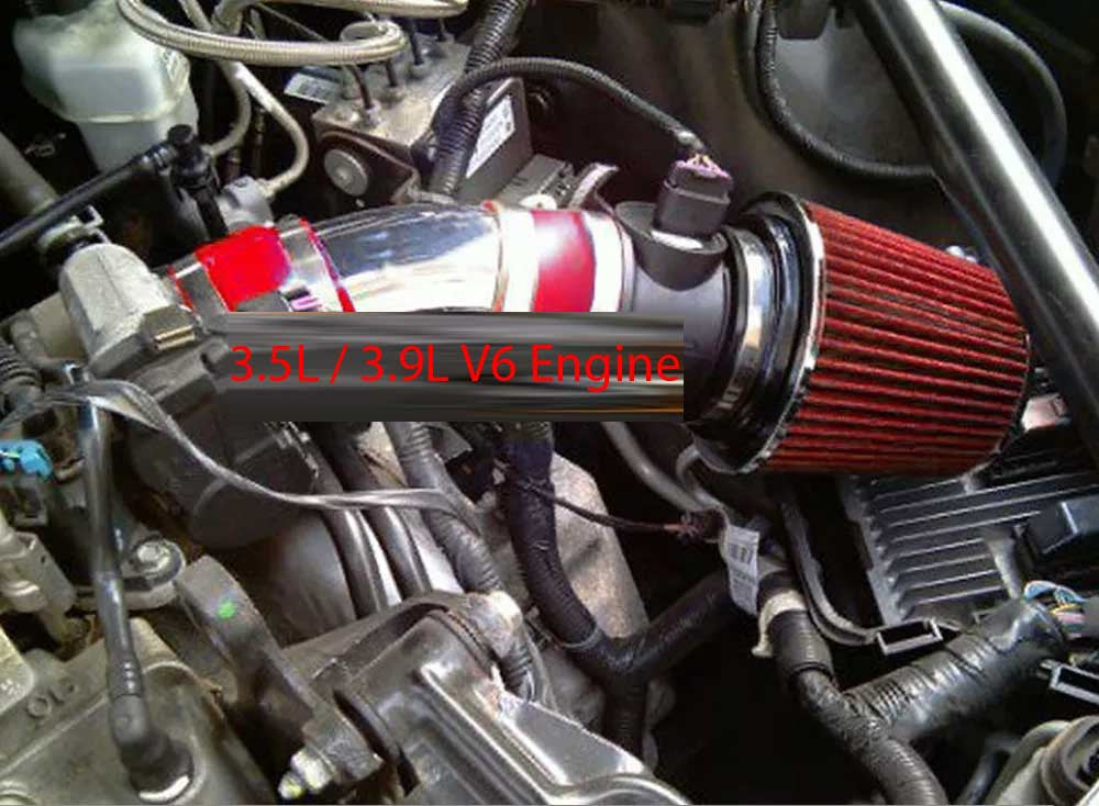 Ram Air Intake Kit for Chevrolet Impala (2006-2008) with 3.5L / 3.9L V6 Engine Red