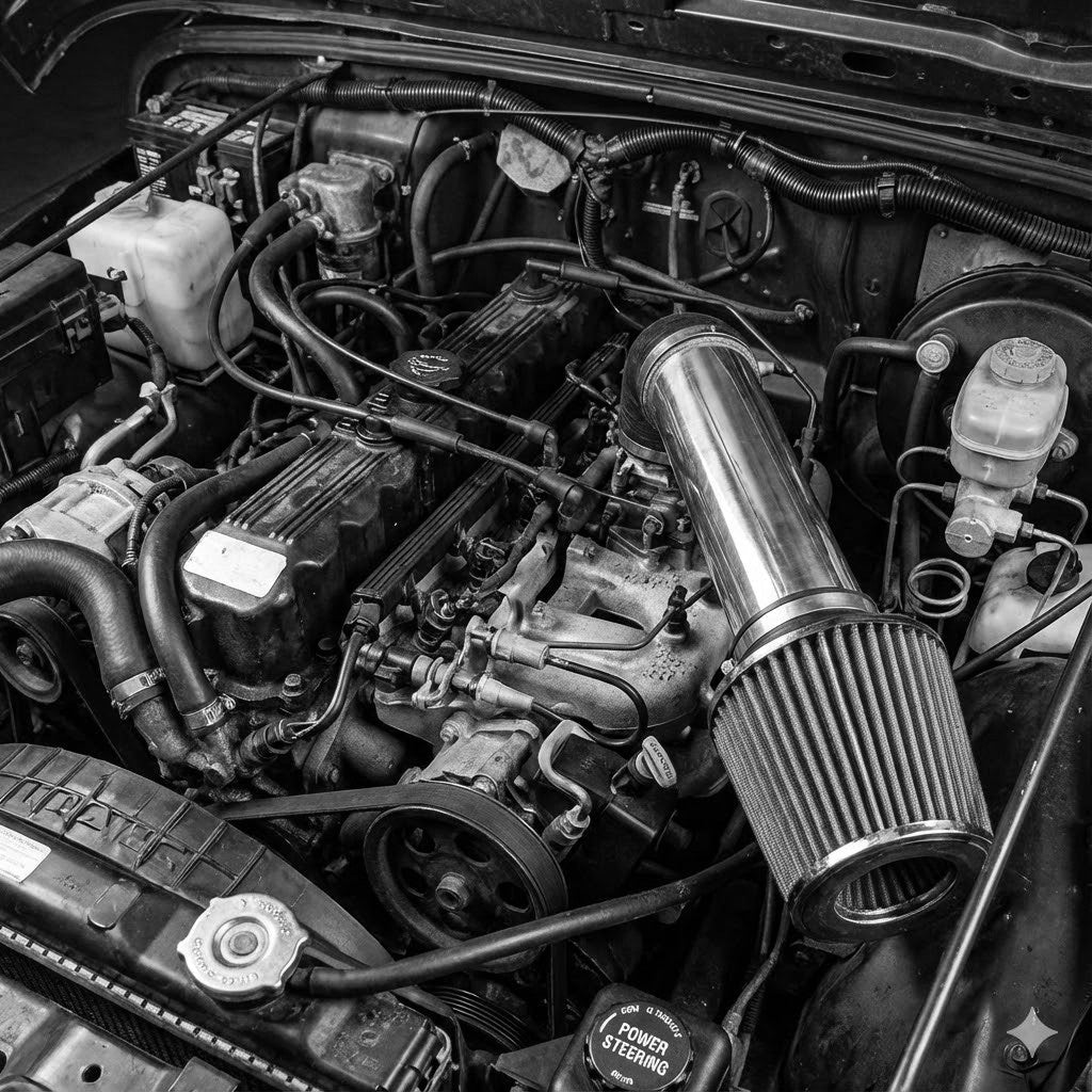Cold Air Intake for Jeep Wrangler (1991-1995) 2.5L L4 & 4.0L I6 Engines