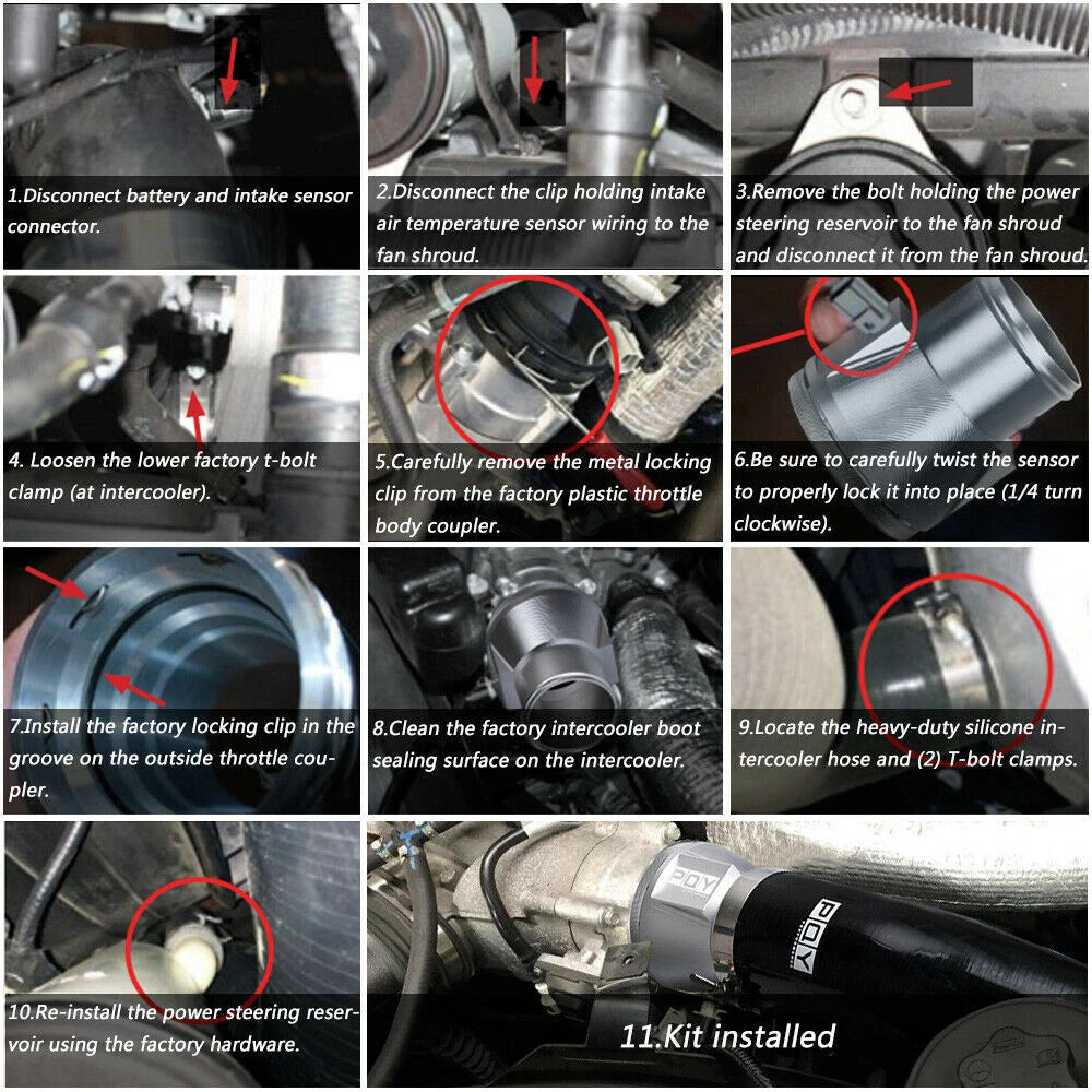 Intercooler Pipe for Ford F250 F350 F450 (2011-2016) Powerstroke Diesel 6.7L