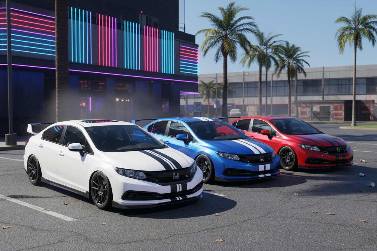 Admisión de aire frío para Civic DX LX EX (2012-2015) Motor 1.8L - Negro