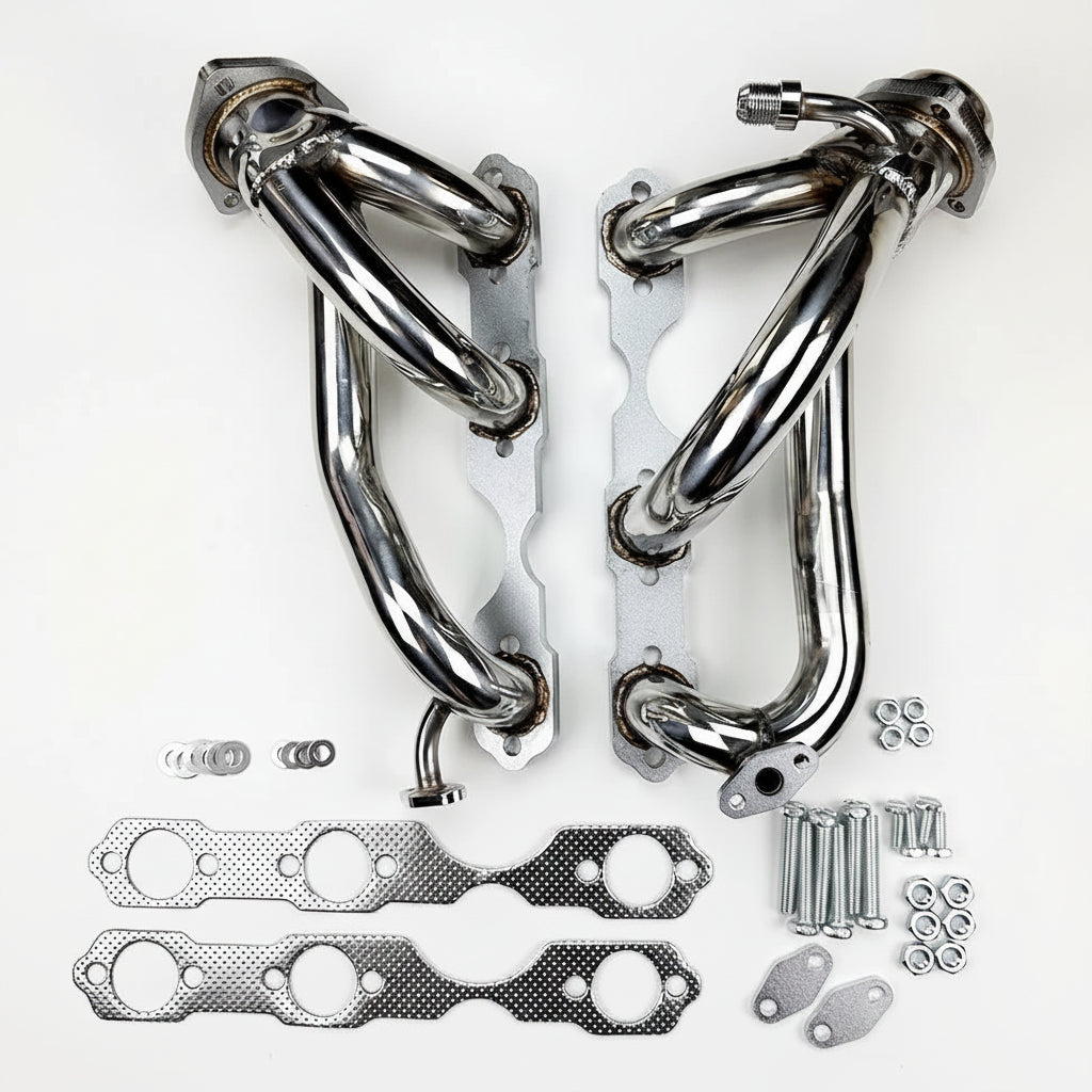 Manifold Headers for Ford & Chevy Blazer S10 GMC Sonoma (1996-2001) 4.3L