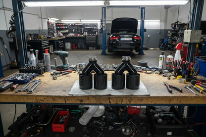 Muffler Tips Carbon for Audi S5 (2008-2016) 3.0L Engine